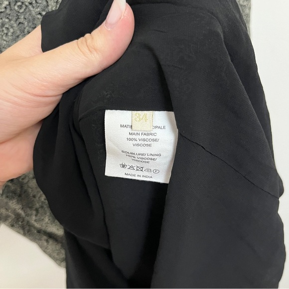 VANESSA BRUNO Alphée dress Mini Black & White Floral Size 34 US 0 - Picture 8 of 9